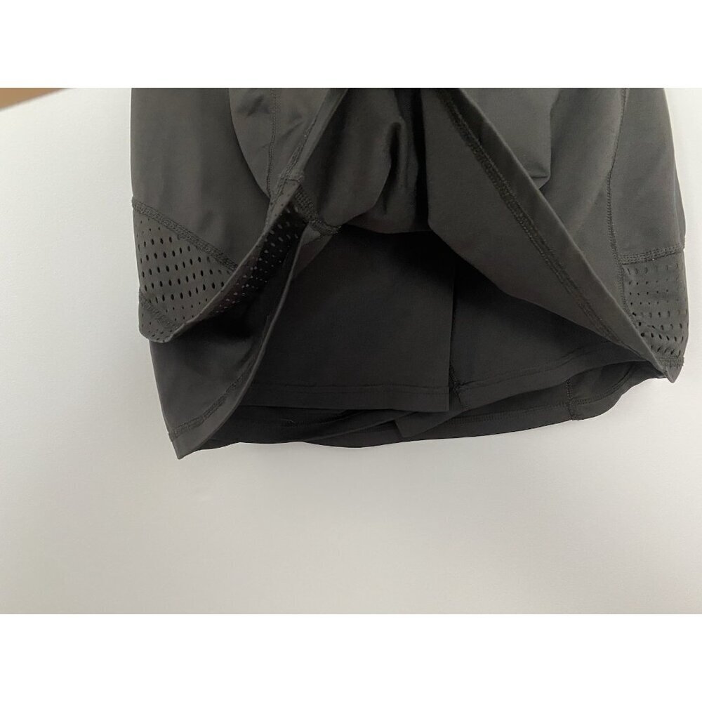 Tek Gear Skort Womens Size Large Black Tennis Skirt Golf Stretch Athletic Mesh - Picture 3 of 9